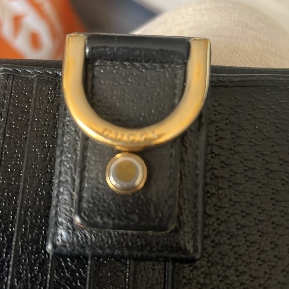 Gucci Black Leather D Ring Compact Wallet - Picture 7 of 8
